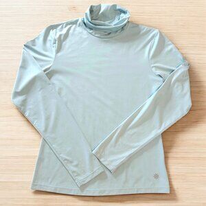 Athleta light blue turtleneck top